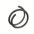 Stainless Steel Double Helix Nose Ring – 14K Gold Plated Hot Style Piercing Jewelry for Women by DailySale