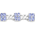 8.16 Carat Genuine Tanzanite .925 Sterling Silver Bracelet by Bids.com