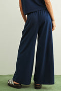 Dye And Wash Knitted Pants: Indigo by Boutique 23