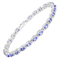6.00 Carat Genuine Tanzanite .925 Sterling Silver Bracelet by Bids.com