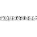 Genuine White Topaz Tennis Bracelet Silver by Fine Color Jewels