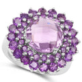 8.02 Carat Genuine Amethyst .925 Sterling Silver Ring by Bids.com