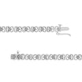 .925 Sterling Silver 1/6 Cttw Miracle Set Diamond Infinity Link and Station Tennis Bracelet (I-J Color, I3 Clarity) - 7.25 " Inches by Bids.com