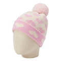 Aqua Heart Jacquard Cuffed Hat, One Size by Vanessa Jane