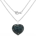 1.25 Carat Genuine Blue Diamond .925 Sterling Silver Pendant by Bids.com