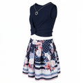 Beautees Big Girls Plus 2-Pc. Twist-Knot Top/ Skater Skirt Set, Size 16 by Vanessa Jane