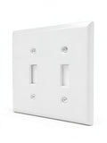 Enerlites Poly Carbonate Thermoplastic Wall Plate 2-Gang Toggle/10 Pack by Vanessa Jane