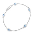 Genuine Blue Topaz By The Yard Bracelet by Fine Color Jewels
