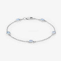 Genuine Blue Topaz By The Yard Bracelet by Fine Color Jewels