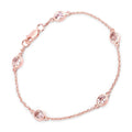 Genuine Morganite By The Yard Bracelet by Fine Color Jewels