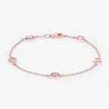 Genuine Morganite By The Yard Bracelet by Fine Color Jewels