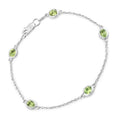 Genuine Green Peridot By The Yard Bracelet by Fine Color Jewels