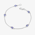 Genuine Purple Tanzanite By The Yard Bracelet by Fine Color Jewels