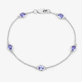 Genuine Purple Tanzanite By The Yard Bracelet by Fine Color Jewels