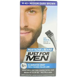 Just For Men Brush-In Color Gel for Mustache & Beard, M-25 Light Brown, 1 ea by Pasteur Pharmacy