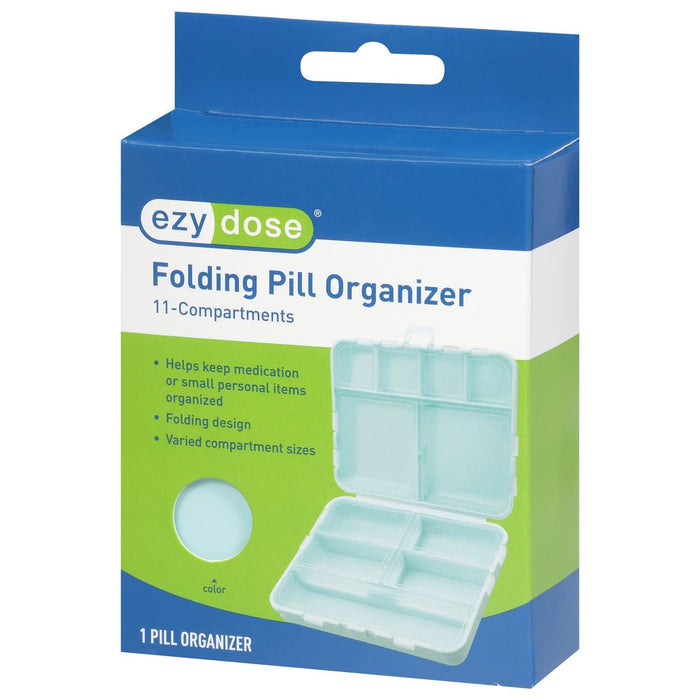 Ezy Dose 11-Compartment Foldable Pill Case by Pasteur Pharmacy