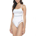 SOLUNA SWIM Total Eclipse One-Piece, Size Medium by Vanessa Jane