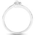 14K White Gold 0.50 Carat Genuine White Diamond Ring by Bids.com
