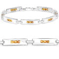 Genuine Yellow Sapphire Tennis Bracelet by Fine Color Jewels