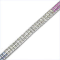 9.50 Carat Genuine Multi sapphire Sterling Silver Bracelet by Bids.com
