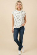 Floral Sleeveless Knit Top by Boutique 23