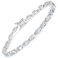 8.80 Carat Genuine Aquamarine .925 Sterling Silver Bracelet by Bids.com