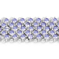 14.70 Carat Genuine Tanzanite .925 Sterling Silver Bracelet by Bids.com