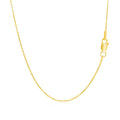 14k Yellow Gold Round Cable Link Chain 1.1mm by Bids.com