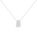14KT White Gold Diamond Box Pendant Necklace (1 cttw, H-I Color, SI2-I1 Clarity) by Bids.com
