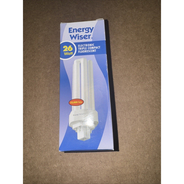 Bulbrite 524346 CF26T841/E CFL 26W T4 Triple Tube 4-Pin GX24q-3 4100k Cool White by Price Is Right Miami