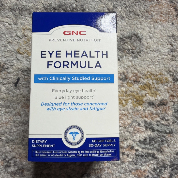 GNC Preventive Nutrition Eye Health Formula 60 Softgels Lutein (EXP:08/2026) by Price Is Right Miami