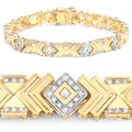 0.98 Carat Genuine White Diamond .925 Sterling Silver Bracelet by Bids.com