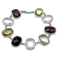 76.43 Carat Genuine Multi Stone .925 Sterling Silver Bracelet by Bids.com