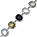 76.43 Carat Genuine Multi Stone .925 Sterling Silver Bracelet by Bids.com