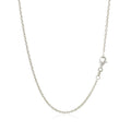 18k White Gold Round Cable Chain 1.5mm by Bids.com