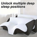 Ergonomic Memory Foam Neck Pillow – Slow Rebound, Back & Side Sleeper by DailySale