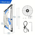Mini Archery Bow Set – Right/Left Hand, Metal Compound Bow, Shooting Practice by DailySale