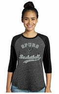 Majestic Athletic NBA San Antonio Spurs Womens Premium Triblend,Size Small by Vanessa Jane