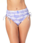 California Waves Juniors High-Waist Bikini Swim Bottom by Vanessa Jane