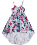 Rare Editions Big Girls Floral-Print High-Low Dress by Vanessa Jane
