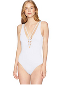 ONeill Womens Salt Water Solids Macrame One Piece Swimsuit, Size Medium by Vanessa Jane