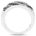 0.62 Carat Genuine Blue Diamond and White Diamond .925 Sterling Silver Ring by Bids.com