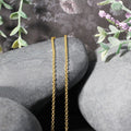 14k Yellow Gold Round Cable Link Chain 1.9mm by Bids.com