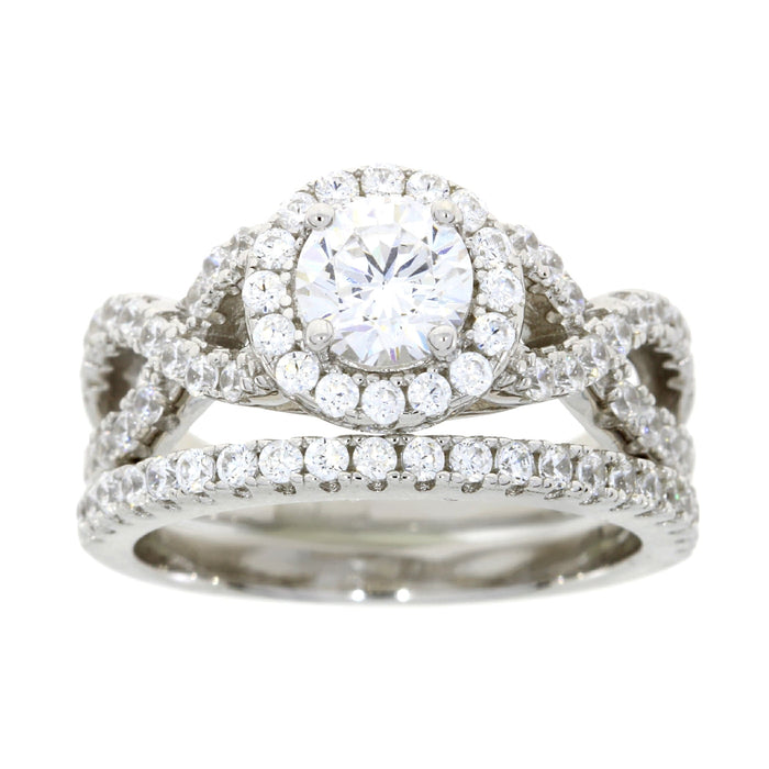 Cubic Zirconium CZ SS Bridal Sterling Silver by Bids.com