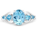 3.37 Carat Genuine Swiss Blue Topaz .925 Sterling Silver Ring by Bids.com