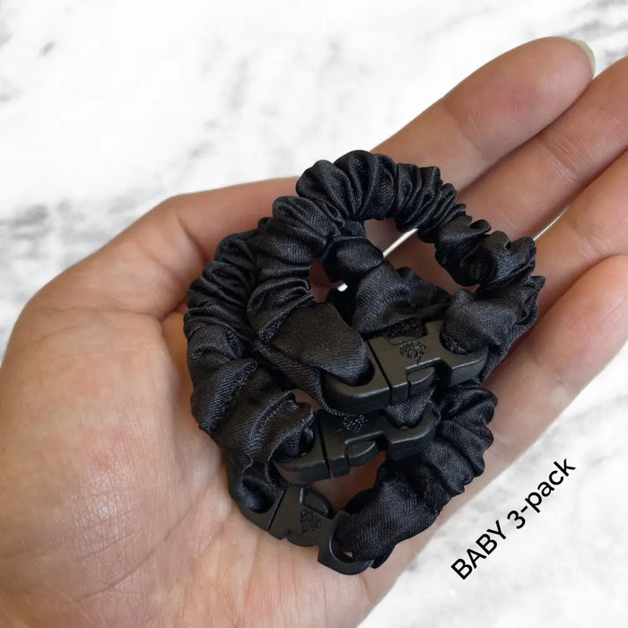 BABY 3-Pack Buckle Scrunchies Bundle - No Snagging, No Tangles by Buckle Scrunchies by RE.STATEMENT