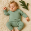 baby pajamas | Basil Green by Finn + Emma