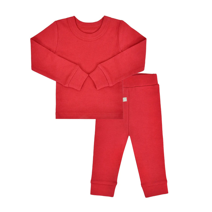 baby pajamas | scarlet red by Finn + Emma