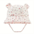 Baby Summer Beach Adjustable Bucket Cute Cotton Hat with Ears by DailySale