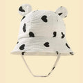 Baby Summer Beach Adjustable Bucket Cute Cotton Hat with Ears by DailySale